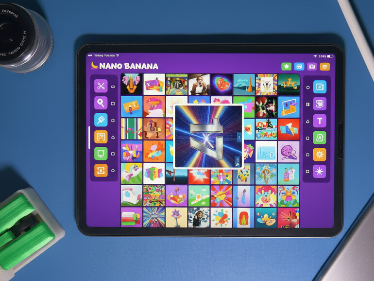 So stellt sich die KI Bildbearbeitung mit Nano Banana auf dem iPad vor