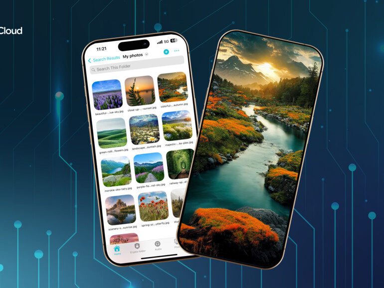 Auch auf dem Smartphone – pCloud hat für iOS und Android die passenden Apps am Start.