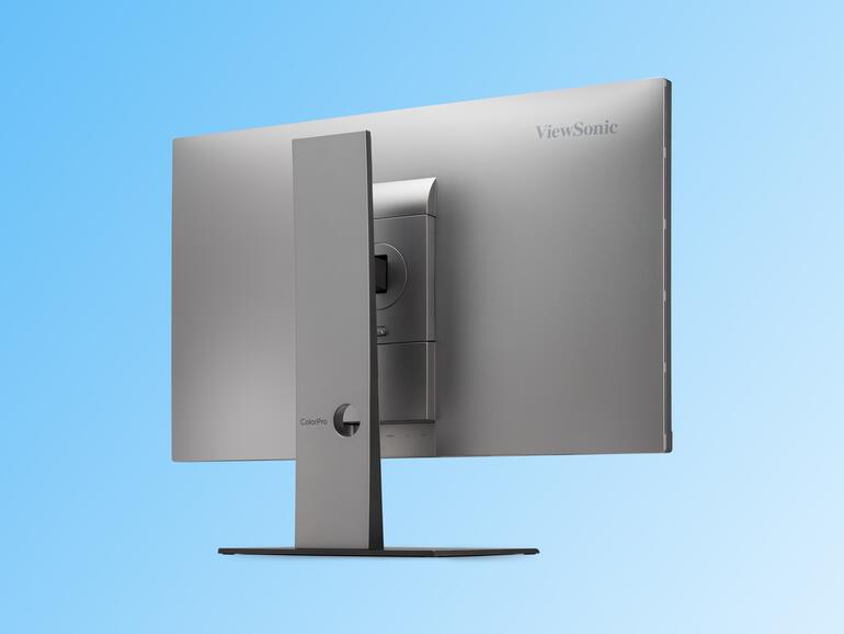 Stylisch: Die Rückansicht des ViewSonic VP2788-5K kann sich wirklich sehen lassen.