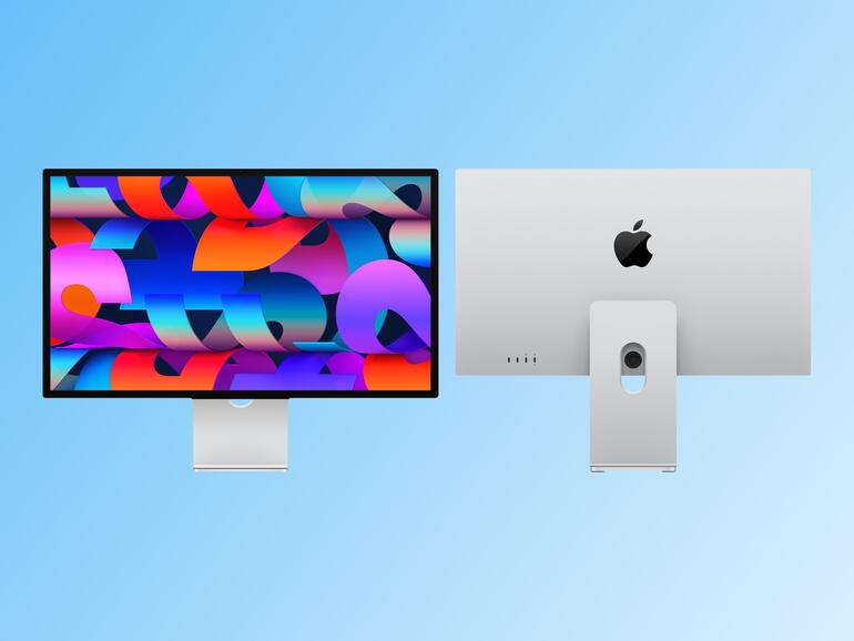 Auf den ersten Blick sind das Studio Display und Studio Display XDR kaum zu unterscheiden. Der Unterschied liegt im verbauten Panel und der somit erzielbaren Bildqualität.