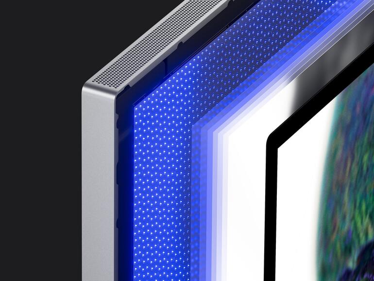 Das Mini-LED-Panel im neuen Apple Studio Display XDR liefert satte Kontraste und eine wirklich beeindruckende Helligkeit – auch und vor allem in der Spitze.