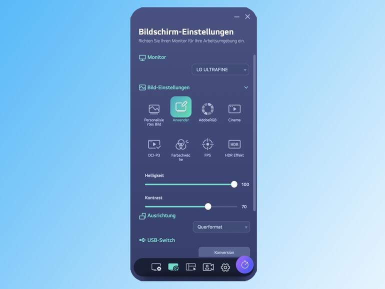 Die Software könnte sich optisch näher an macOS orientieren, ist aber funktional – die Bildschirmhelligkeit etwa lässt sich über die Tastatur einstellen.