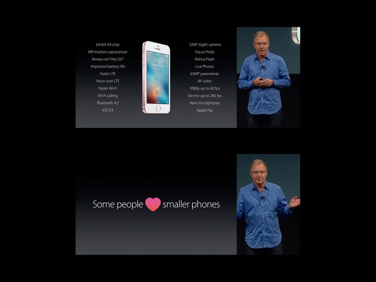 Marketing-Manager Greg Joswiak betonte bei der Produktvorstellung die Beliebtheit kleiner Smartphones.