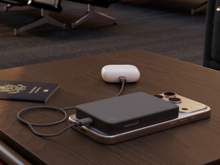 Unterwegs die Powerbank aufladen, während das iPhone kabellos Strom bekommt – das Pass-Through-Laden macht es möglich.