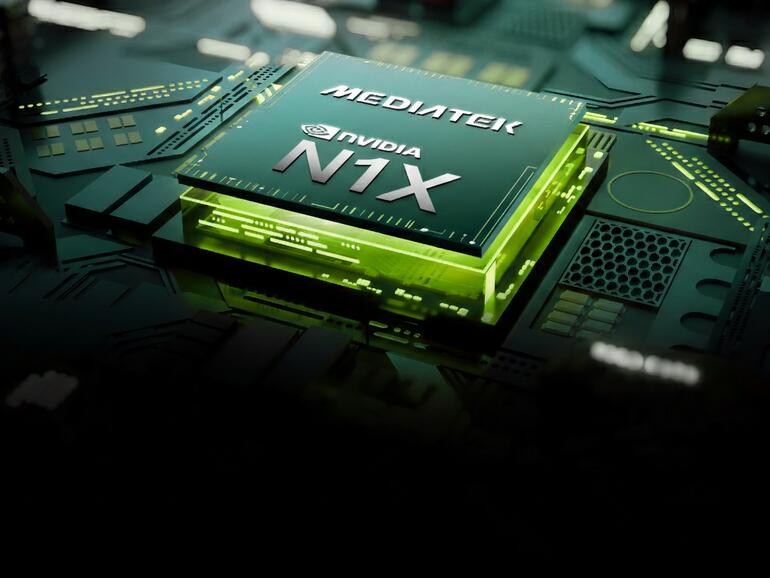 Starke Allianz: Bei den N1- und N1X-Chips soll MediaTek den ARM-CPU-Teil verantworten, während Nvidia eine GPU auf Basis der Blackwell-Architektur liefert. Die Einführung könnte noch in diesem Jahr erfolgen.