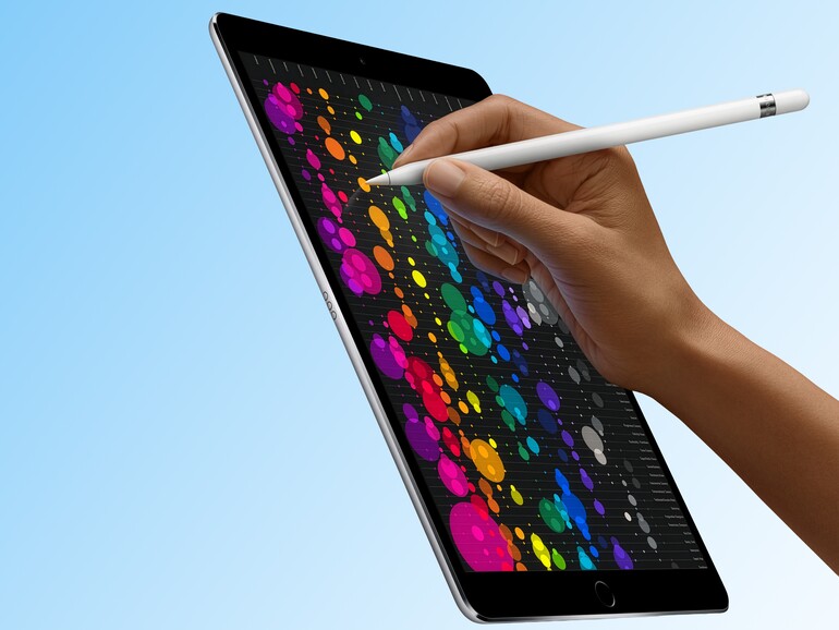 Der Bildschirm des iPad Pro mit 12,9 Zoll galt bei dessen Einführung 2017 dank der ProMotion-Technologie als das weltweit fortschrittlichste Display.