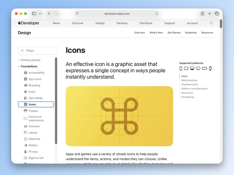 Alle App-Symbole erscheinen nun in „Squircles“, also abgerundeten Quadraten, und wirken dadurch stärker wie unter iOS und iPadOS.
