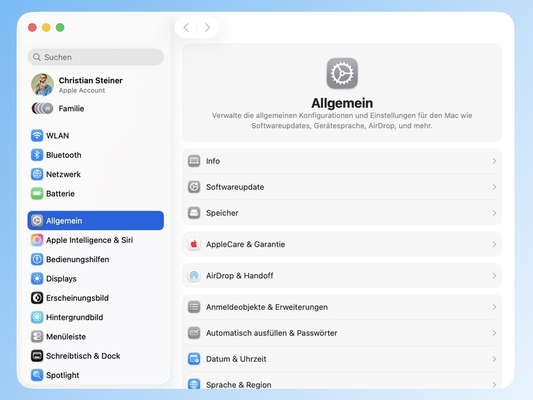 Die Systemeinstellungen bündeln viele Optionen für Ihren Mac und einzelne Funktionen.