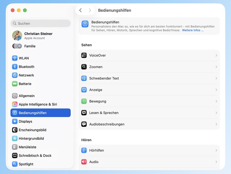 Die Systemeinstellungen bündeln viele Optionen für Ihren Mac und einzelne Funktionen.