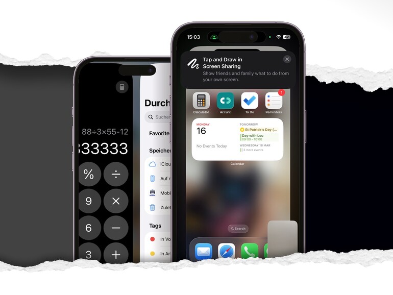 Wischen Sie einfach zwischen zwei Apps hin und her.