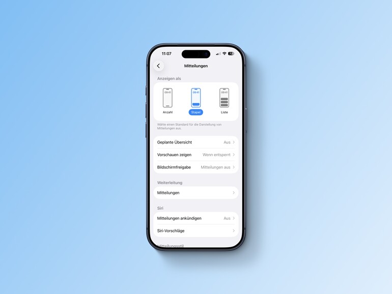Die Einstellungen rund um Mitteilungen sollten Sie auf Ihre individuellen Bedürfnisse anpassen, damit nicht zu viele Ablenkungen auf Ihr iPhone einprasseln.
