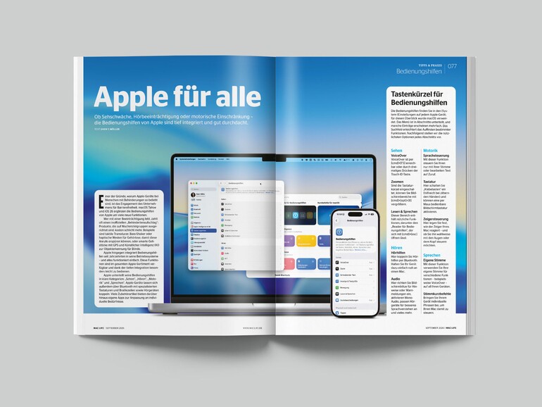 Die Bedienungshilfen von Apple sind tief integriert – wir stellen Ihnen die nützlichsten vor.