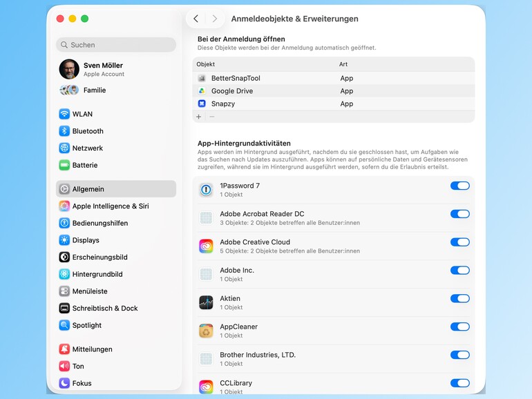 Viele Apps installieren Hilfsprogramme, die bei jeder Anmeldung starten – zu viele davon bremsen aber Ihren Mac.