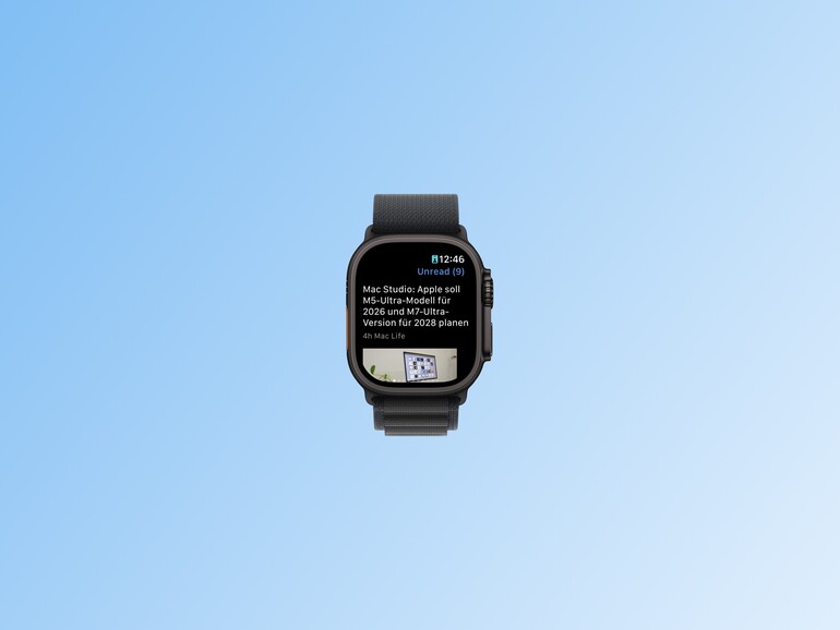 Newsify bietet sogar eine Version für die Apple Watch – falls Sie Ihre Feeds direkt am Handgelenk lesen möchten.