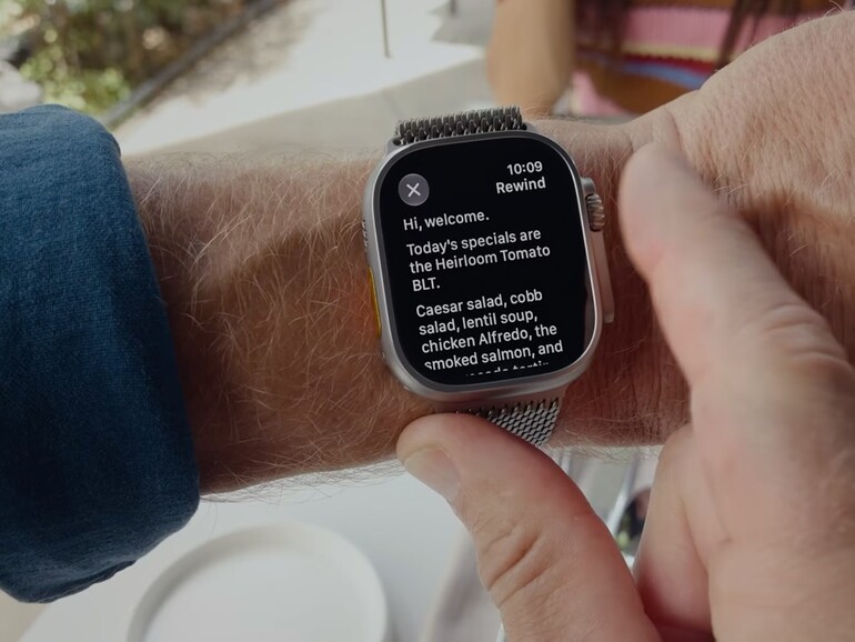 Live Rewind blendet die letzten 15 Sekunden des Gesagten als Text ein. In der EU wird die Funktion voraussichtlich nicht ankommen.