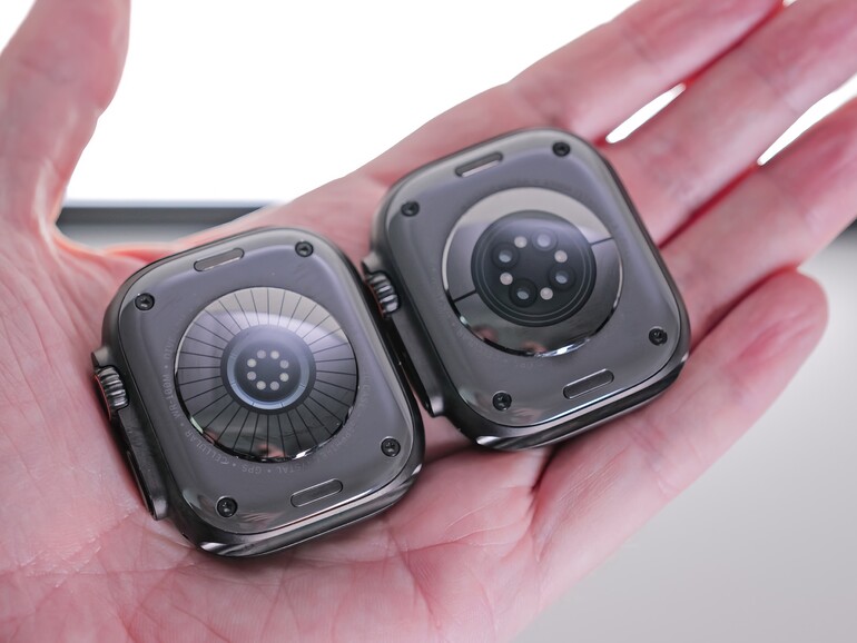 Der kleine Unterschied? Findet sich „unten“: Die Ultra 4 trägt ebenso wie die Series 12 das neue System zur Gesundheitserkennung.