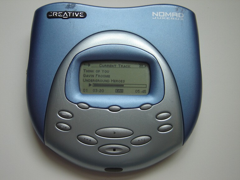 Die Nomad Jukebox war dem iPod in puncto Speicherkapazität überlegen, aber sie war schwer und umständlich in der Handhabung.