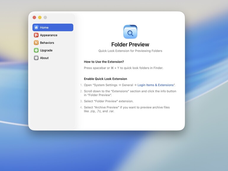 Folder Preview