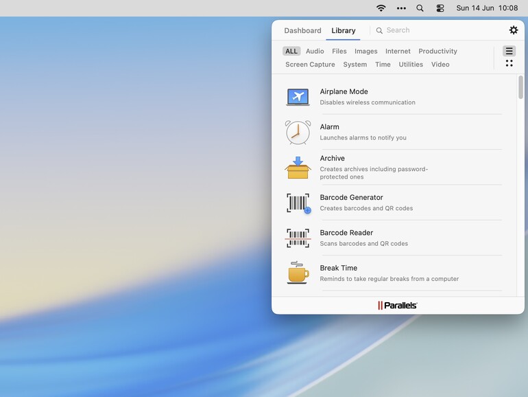 Parallels Toolbox