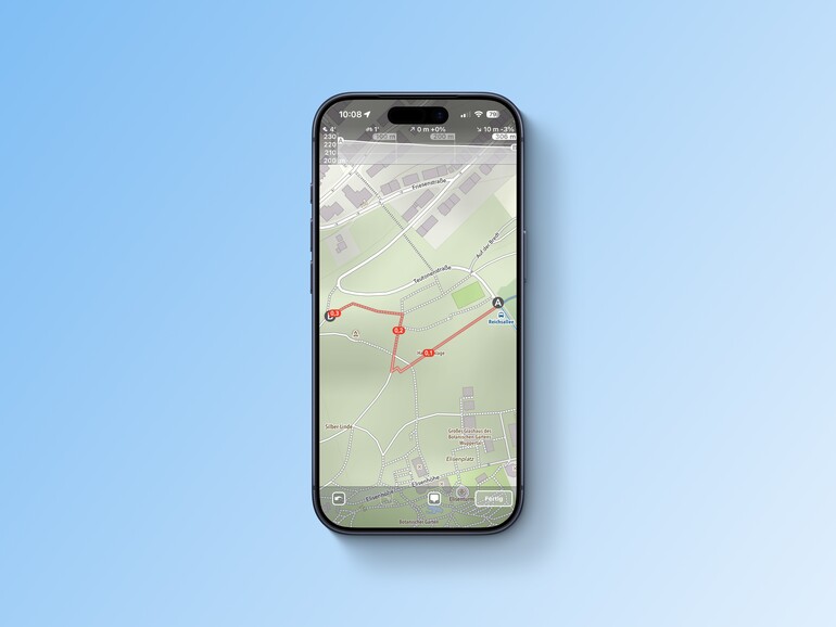 MapOut ist ideal, um eigene Wanderkarten zu erstellen und zu speichern.