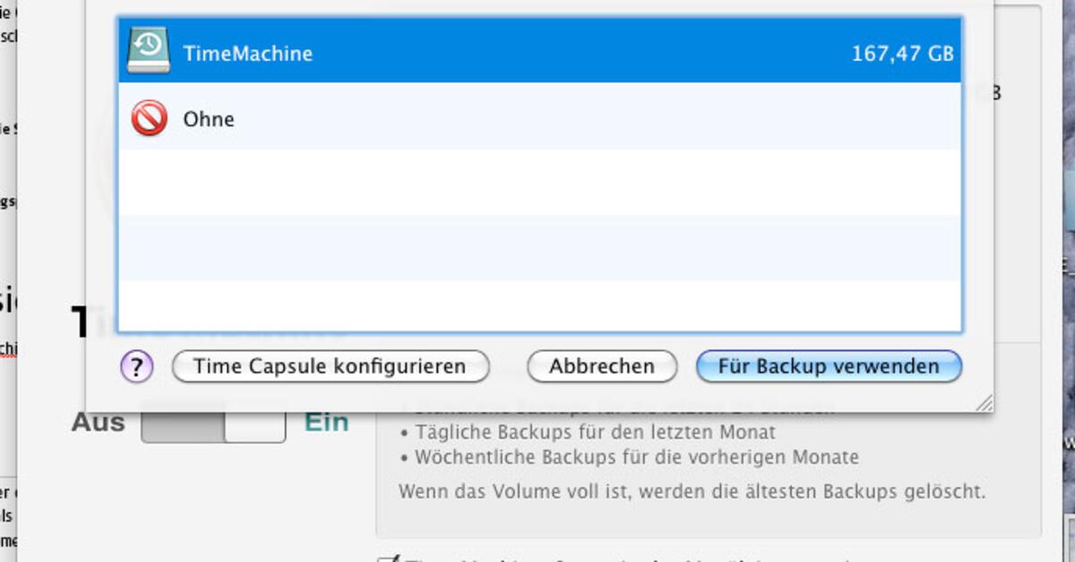 Time Machine Datensicherung einrichten Mac Life