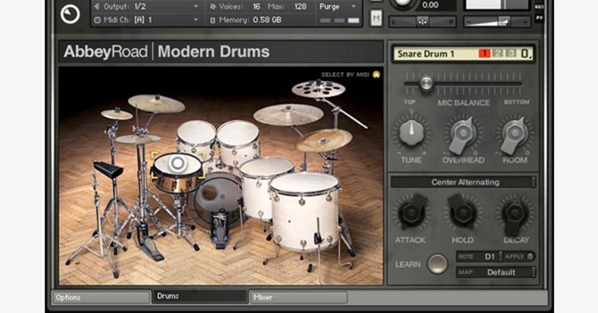 Test Abbey Road Modern Drums von NI Mac Life