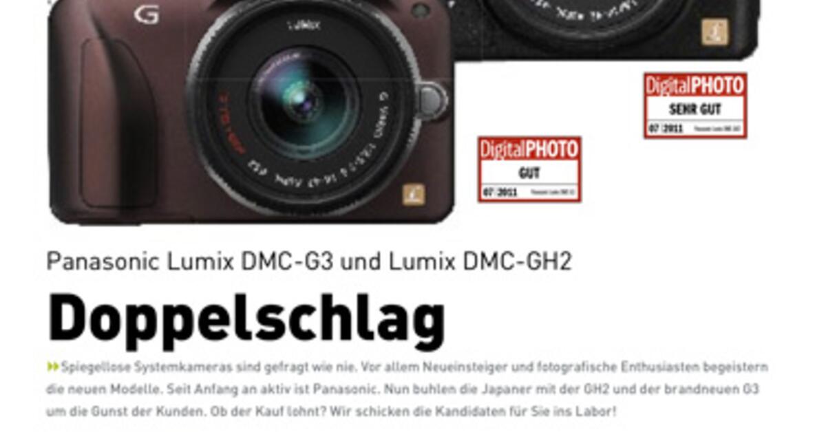 Test Panasonic Lumix DMCG3 und Lumix DMCGH2 Der Doppelschlag Mac Life