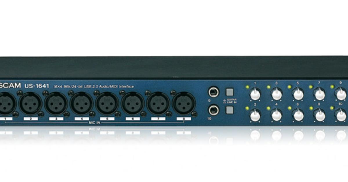 Tascam US1641 USBAudioInterface Mac Life