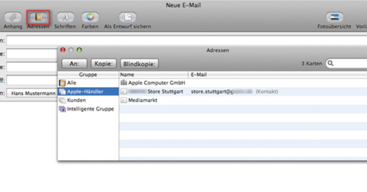 Adressverwaltung Im Griff Mit Adressbuch Mail Und Pages Briefe An