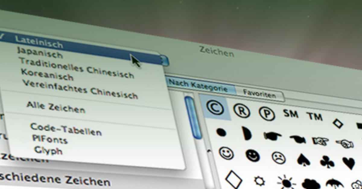 Sonderzeichen Unter Mac Os X Mac Life