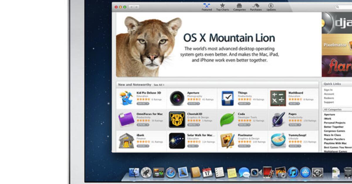 OS X Mountain Lion veröffentlicht, Kauf per Download ab sofort möglich ...