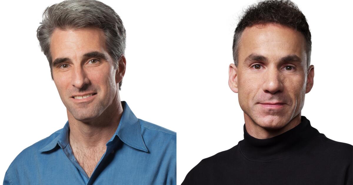 Apple befördert Craig Federighi und Dan Riccio, Bob Mansfield bleibt