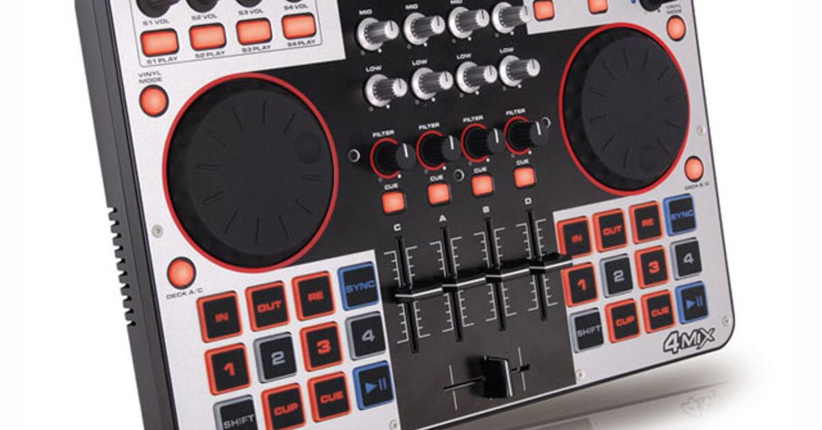 DJTech 4MIX DJController mit AudioInterface Mac Life