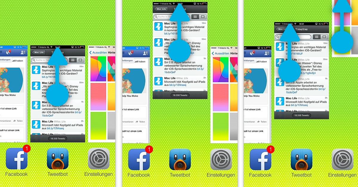 iOS 7: Apps aus der neuen Multitasking-Ansicht heraus beenden | Mac Life