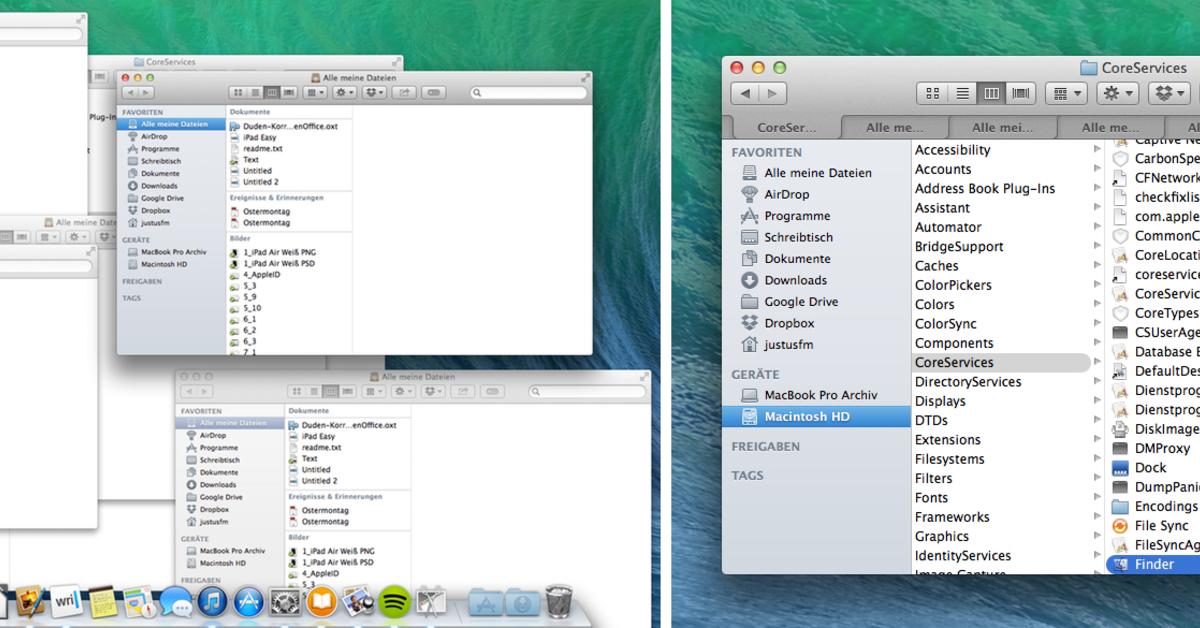 Offene FinderFenster gruppieren Mac Life