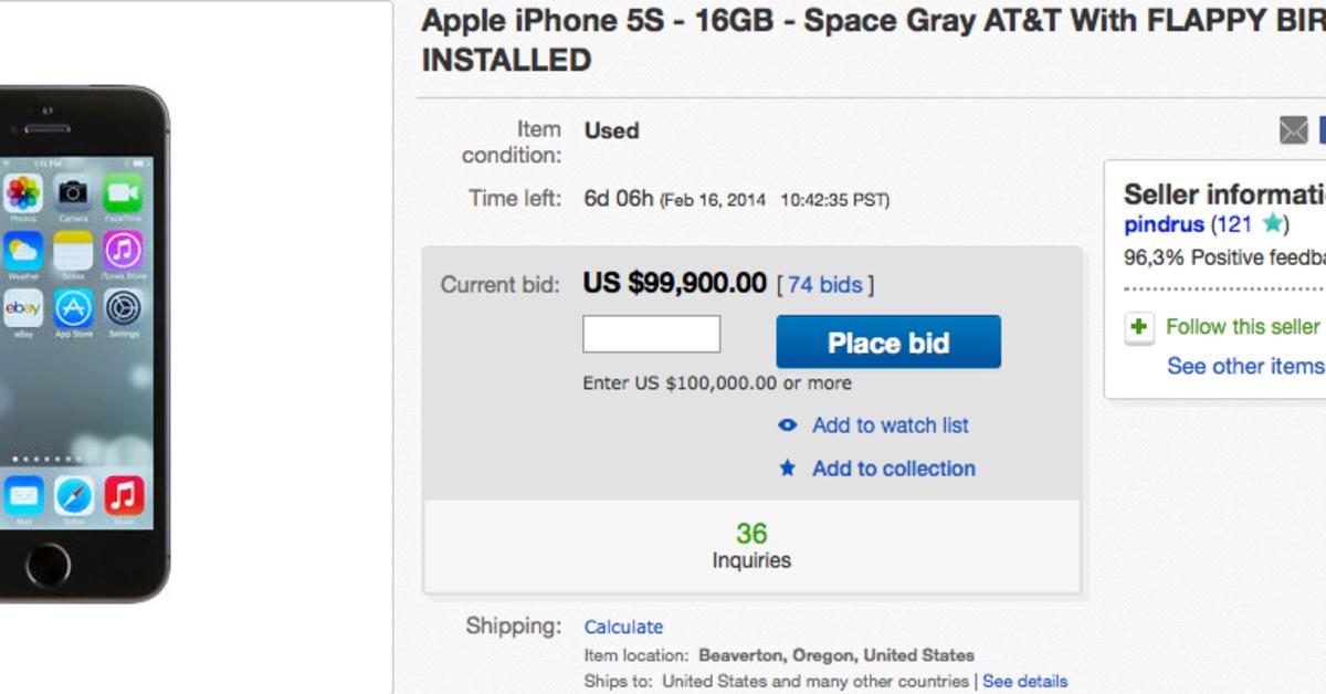 eBay stoppt Verkauf von iPhones mit "Flappy Bird"-App ...