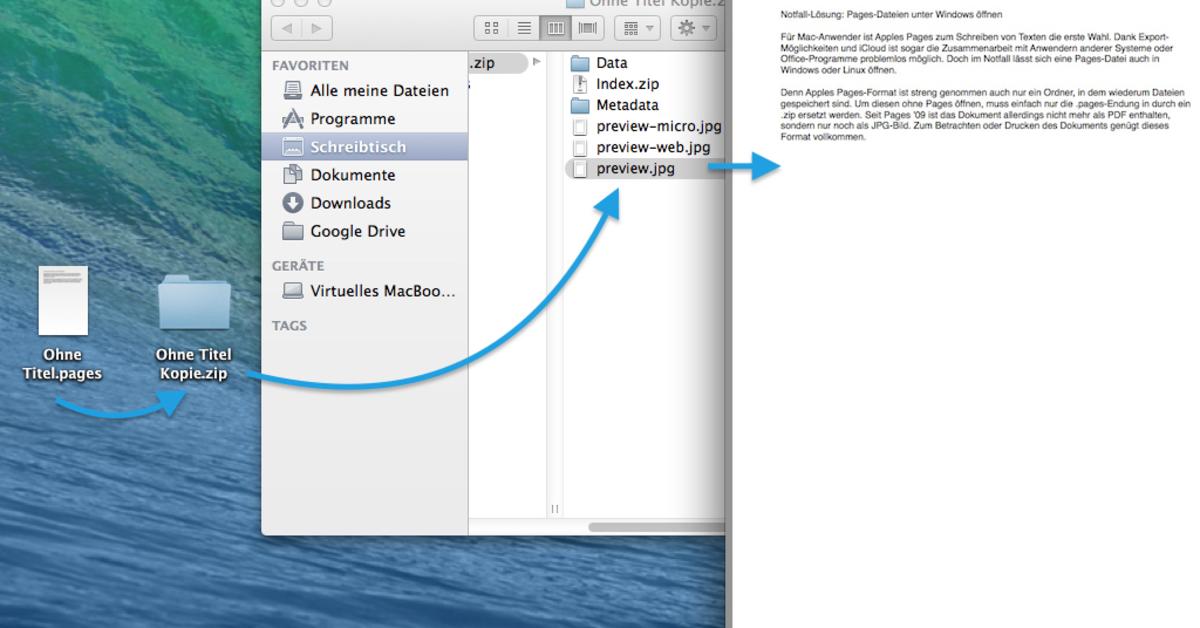 Notfall Losung Pages Dateien Unter Windows Offnen Mac Life