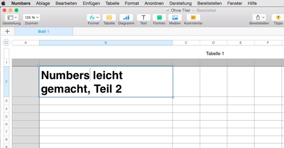 Numbers Leicht Gemacht Teil 2 Diese Funf Tricks Sollten Sie Ebenfalls Kennen Mac Life