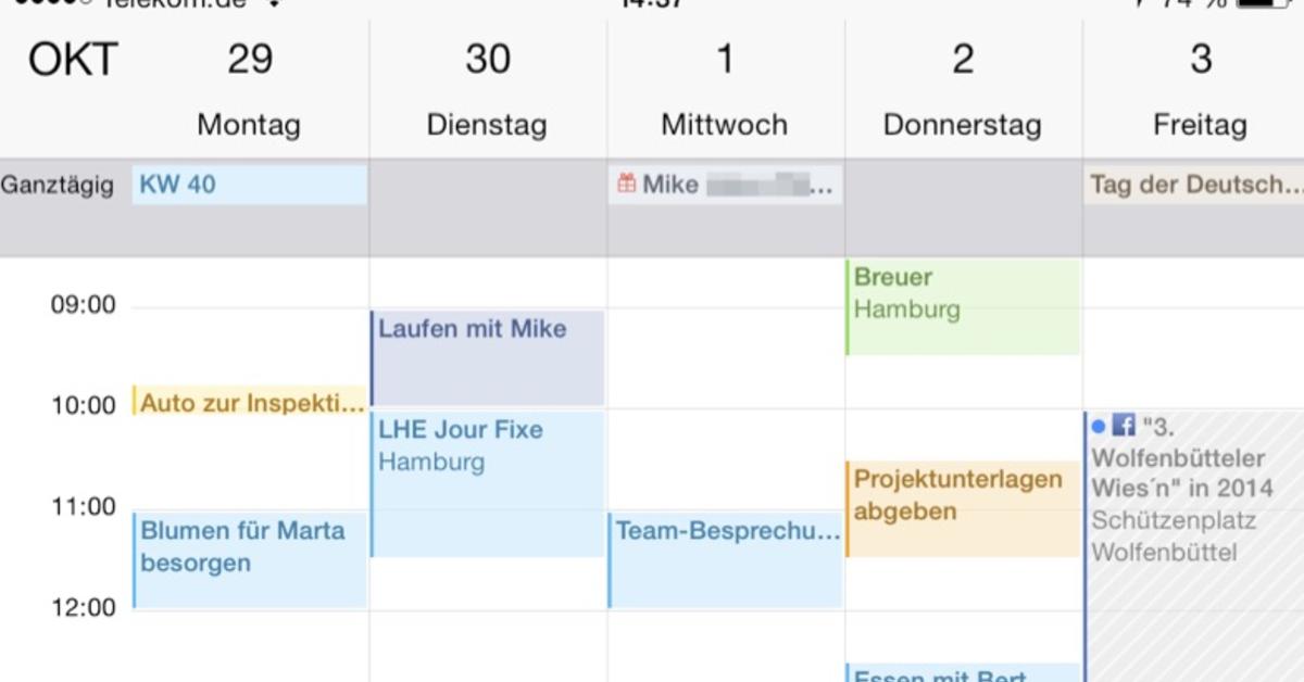 Termine leicht gemacht Die KalenderApp auf dem iPhone für Einsteiger