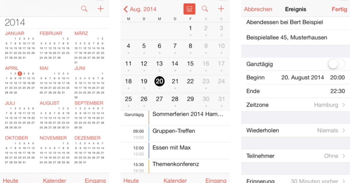 2 Iphones Gleicher Kalender 