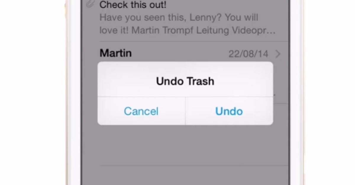 iOS 8 Video-Tipp: Versehentlich gelöschte E-Mails ...
