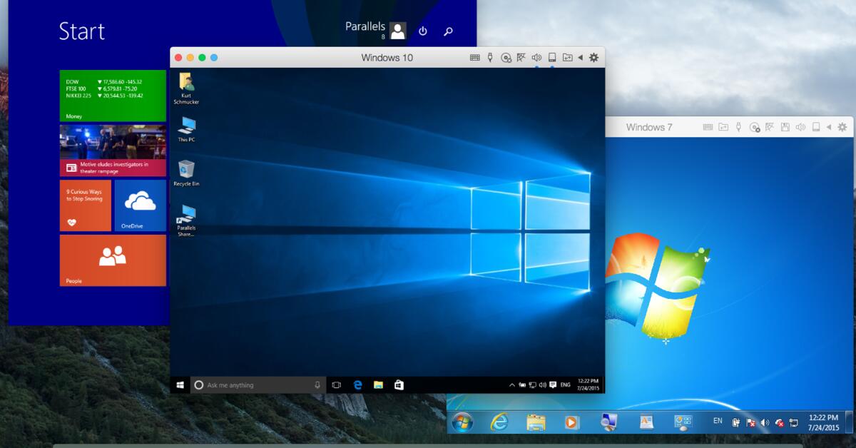 Parallels Desktop 11 für Mac verfügbar Windows 10 unter OS X El