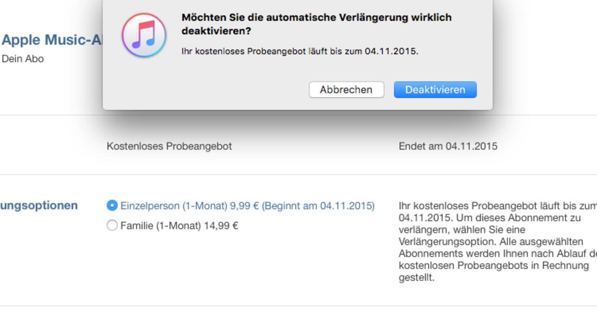 Apple Music Kündigen Was Passiert Mit Meiner Musik www.maclife.de