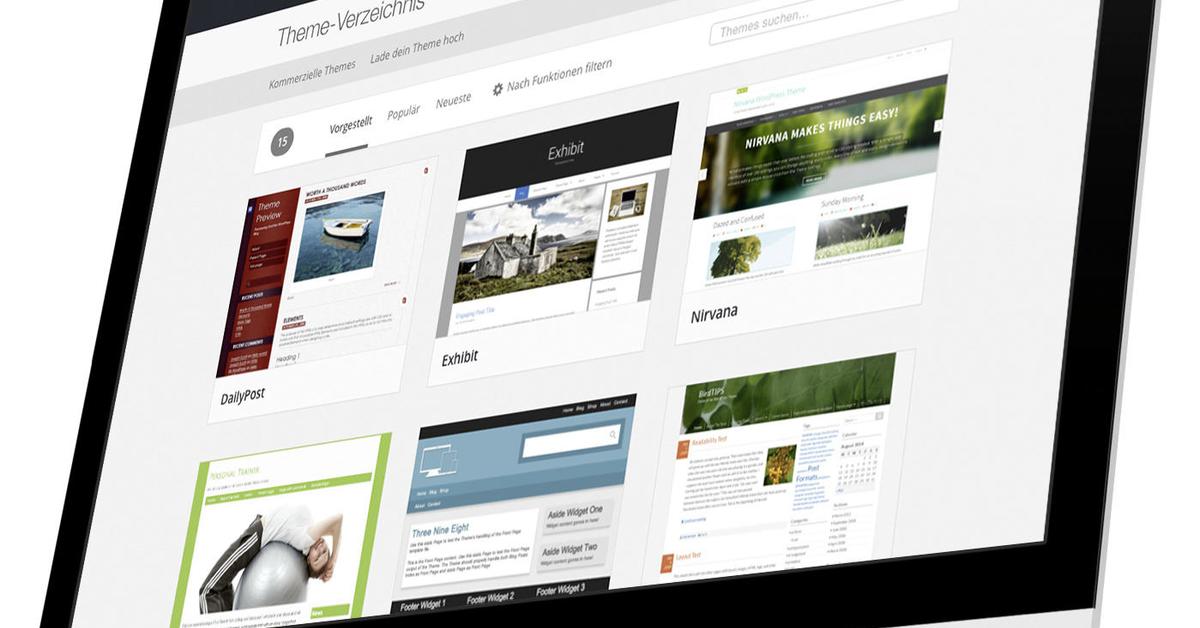 Wordpress Vorlagen und Layouts nutzen Mac Life