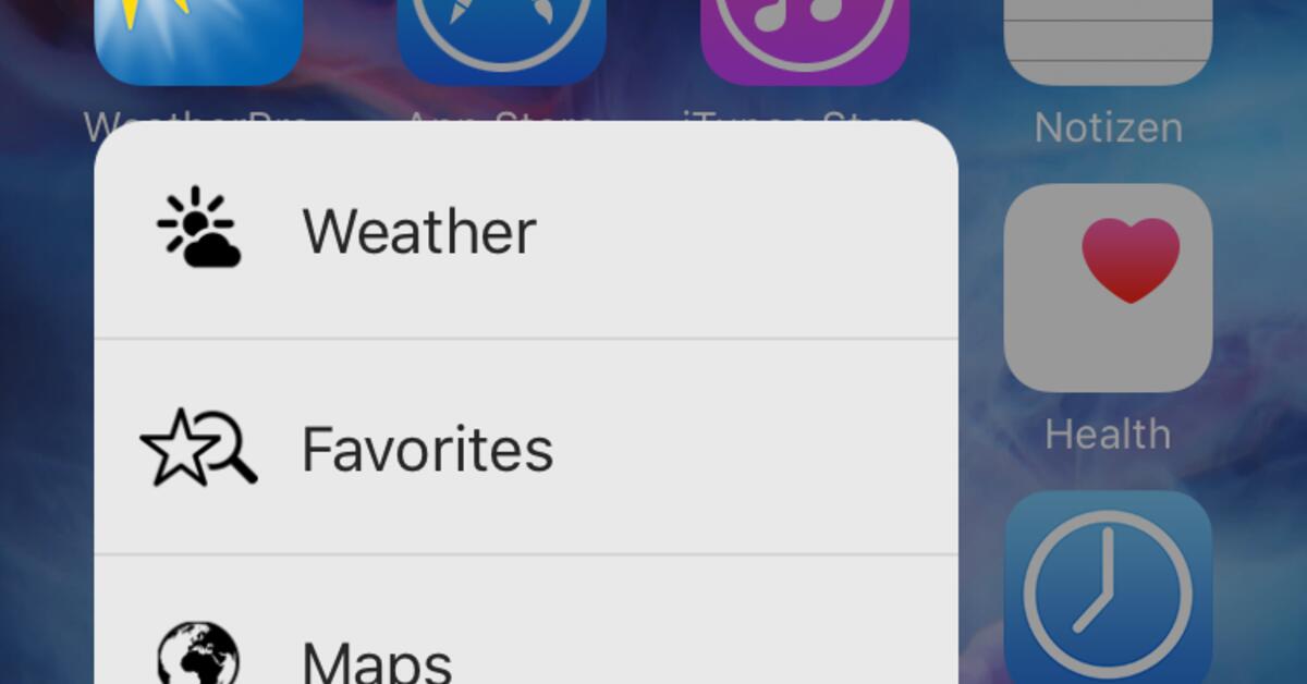 3D Touch Apps: Quick Actions auf dem Home-Screen | Mac Life