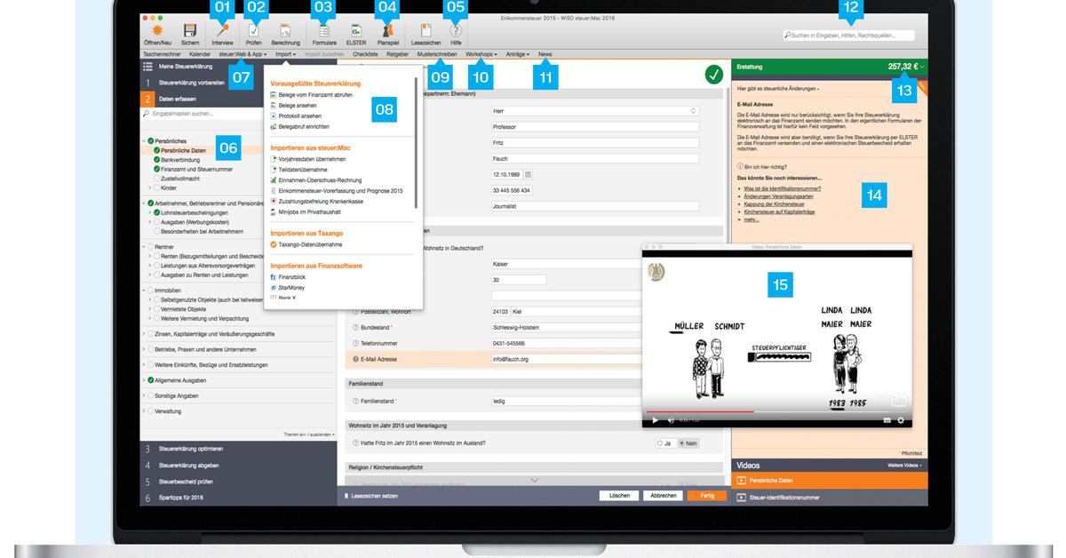 Wiso Steuer Mac 16 Im Test Steuererklarung Unter Os X Mac Life
