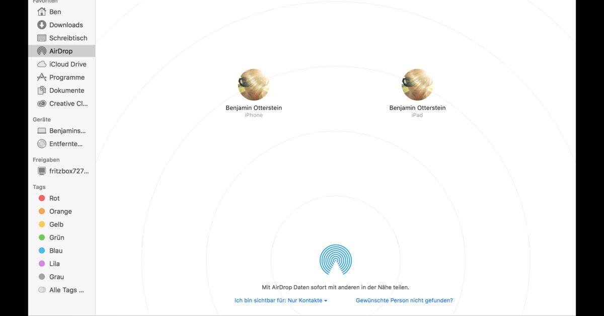 Airdrop Funktioniert Nicht Empfanger Anzeigen Mac Life