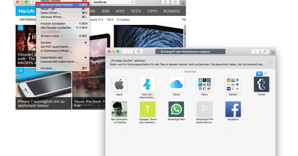 Anonym Surfen Am Mac Und Iphone So Geht S Mac Life