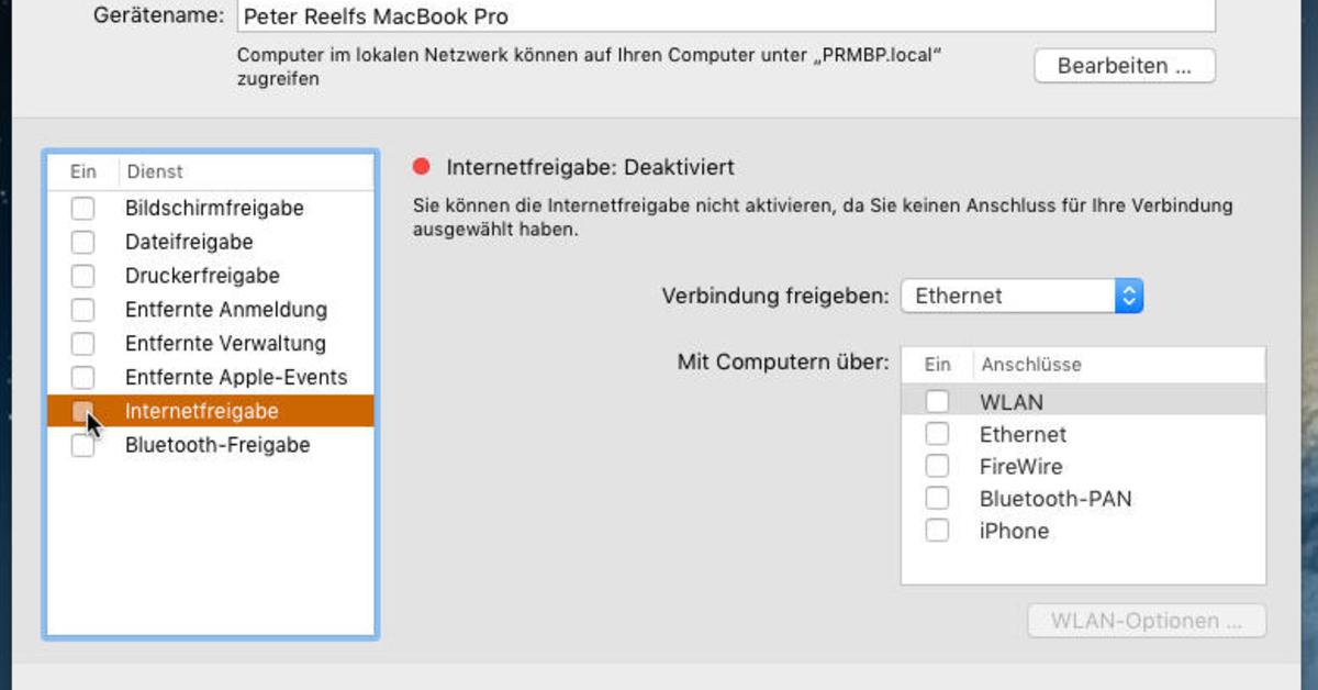 internetzugang teilen am mac und iphone so geht s mac life