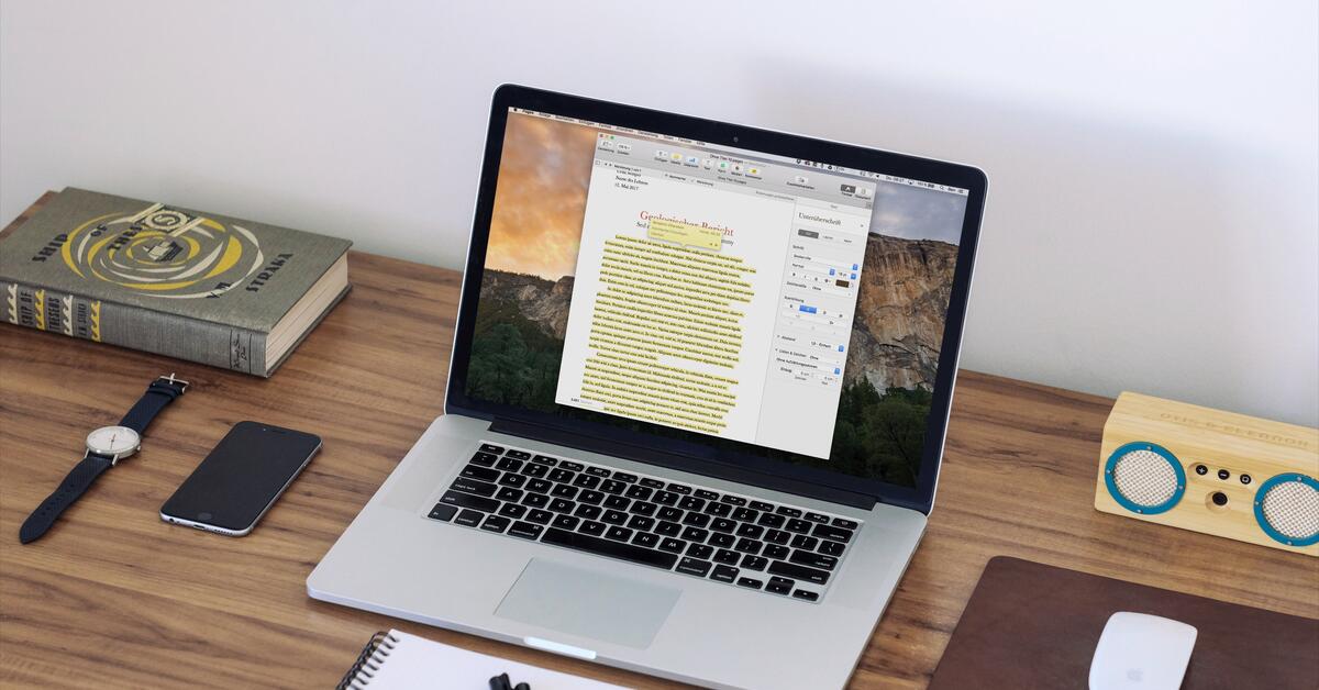 Pages am Mac: Textstellen markieren - So geht's | Mac Life
